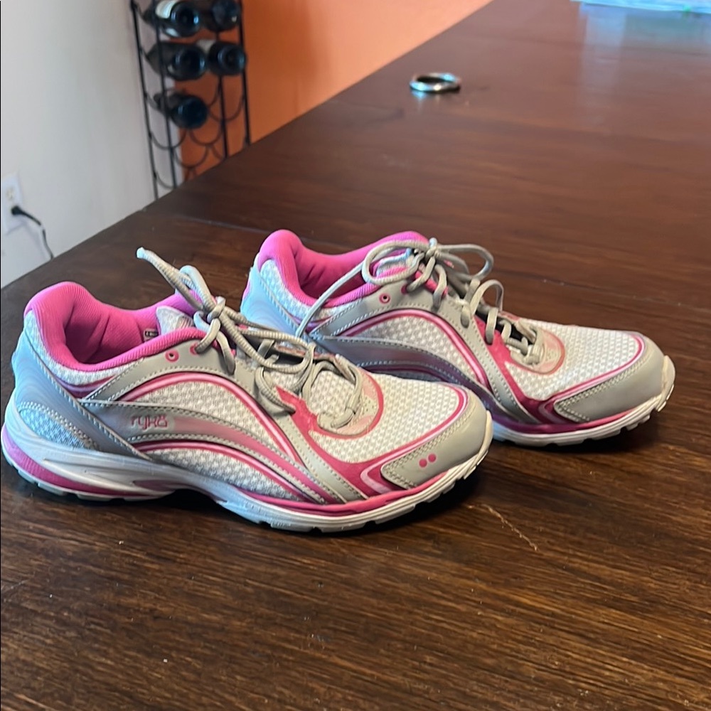 Ryka Women's Gray and Pink Running Shoes